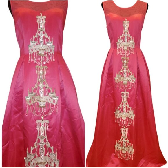 Luxury Designer Couture Evening Wedding Cocktail Runway Party Prom Gown Dress NW - Picture 4 of 12